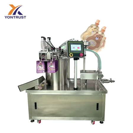 Double-head Turntable Stand-up Pouch Filling Machine